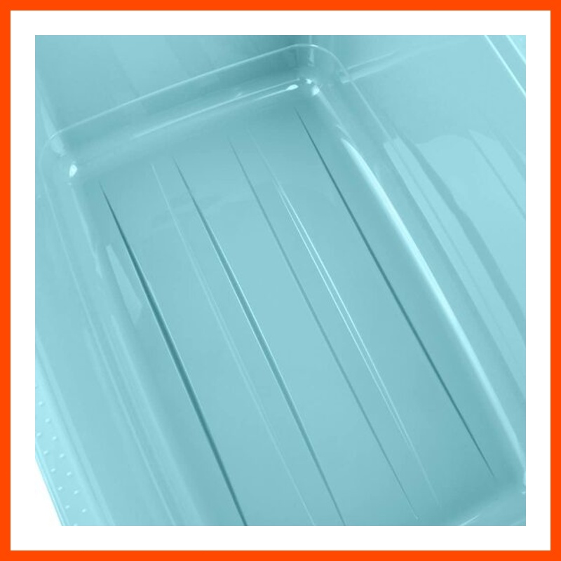 Cesta de la Colada 52 l 65x44x28 cm. sólido Aenna Azul claro Plástico